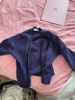 100% Cotton Cardigan Navy